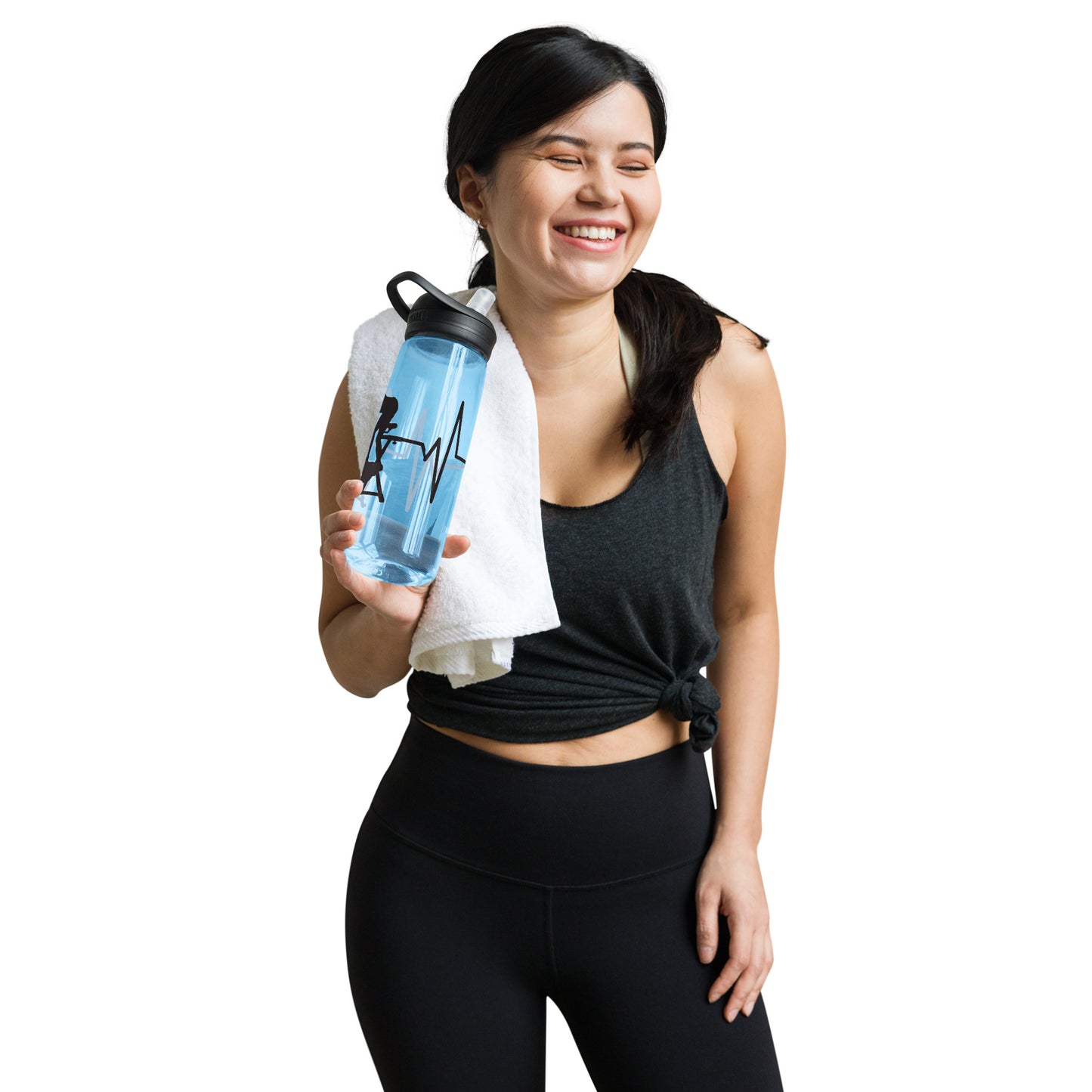 Spin Bike Heartbeat Water Bottle