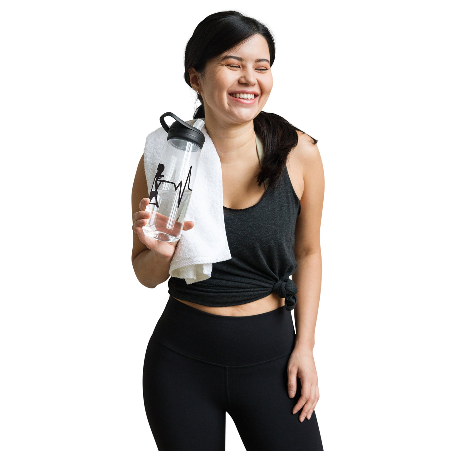 Spin Bike Heartbeat Water Bottle